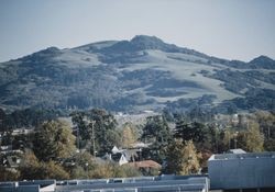 Looking toward Mount Taylor from a Santa Rosa neighborhood