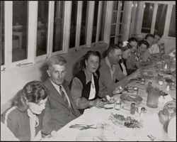 Redwood Rangers Riding and Driving Club Members Meeting of 1947 at Skippy's Hacienda Inn and Restaurant, 11190 McPeak Road, Forestville, California