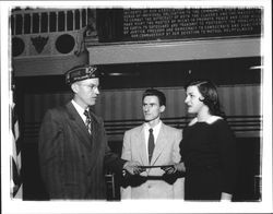 Legion speakers, Petaluma, California, 1955