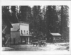 Hiram Epperly's Saloon, Guerneville, California, 1875