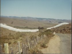 Unidentified portions of Christo's Running Fence, Sonoma County, California, September, 1976