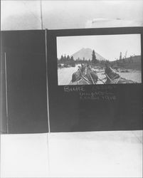 View of Mount Lassen, California from the seat of Jack London's wagon, 1911