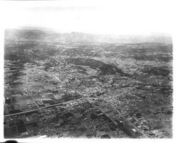 High altitude aerial view of Santa Rosa, California, 1965