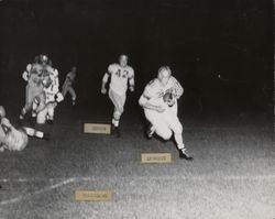 Petaluma Leghorn touchdown during Leghorn game against Horsetrader Ed