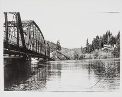 Views of Guerneville Bridge during the flood of 1937