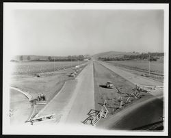 Highway 101 under construction through Petaluma