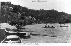 Boating scene at Rionido [sic] on the Russian River, near Guerneville, California