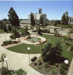 Fred S. Rosenberg Fountain at Courthouse Square, Santa Rosa, California, about 1972