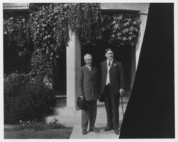 Luther Burbank with an unidentified man