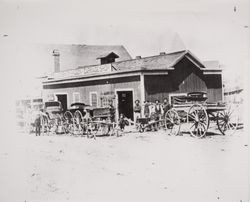 Blacksmith, wagon, and carriage shop owned by William Zartman