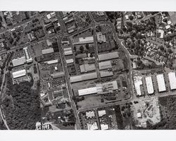 Aerial view of Sebastopol, Calif.'s northeast industrial section, looking east, about 2006?