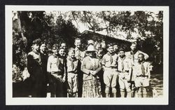 Boy Scout troop with Luisa Vallejo Emparan in Sonoma