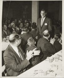 Sports figures at the Red Coat banquet for the benefit of the March of Dimes at the Flamingo Hotel, Santa Rosa, California, 1960