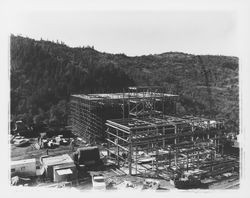 Building towers at The Geysers, California, 1966