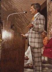 Unknown speaker at the Sebastopol Public Library dedication