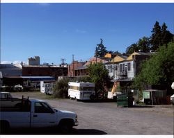 Rear view of buildings located at 242, 246 and 258 Petaluma Blvd. North, Petaluma, California, May 28, 2006