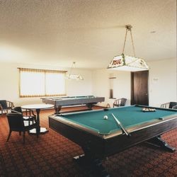 Billiard room at Valle Vista Mobile Home Park, Santa Rosa, California, about 1971