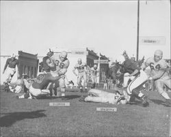 Leghorns beat Hamilton Air Force Base 33-7 in Egg Bowl, Petaluma, California, Nov. 23, 1952