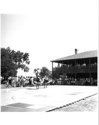 Young girls dancing at the Old Adobe Fiesta, Petaluma, California, 1963-1967