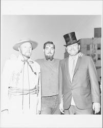 Unidentified Old Adobe Fiesta boat race winners, Petaluma, California, 1970