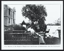 First meeting of the Board of Supervisors and County Commissioners after the earthquake