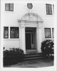 Arched entrance to the Behrens family home, Petaluma, California, 1961