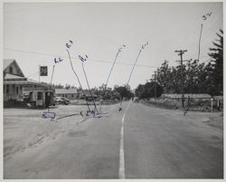 Intersection of Pepper Road and Hammel Lane, Petaluma, California, April 18, 1953