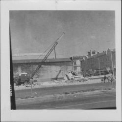 Demolition of the M. Vonsen building, Petaluma, California, Apr. 23, 1960