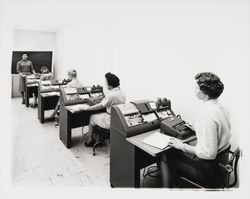 Data processing class at Business Economation, Santa Rosa, California, 1961