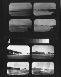 Jetty at the mouth of the Russian River at Jenner, December 1930 trhough January 1932