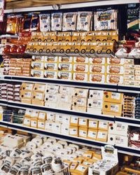 California Gold dairy products case at an unidentified grocery store, about 1985