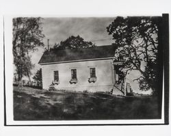 Side view of Bennett Valley School near Santa Rosa, California, about 1885