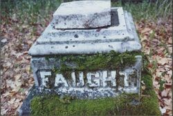 Tombstones at Faught Cemetery