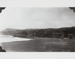 Construction of the jetty at the mouth of the Russian River at Jenner, California, April 1, 1931