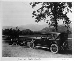 Picnic scene in Napa Valley, California, about 1925