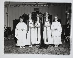 Officers of Job's Daughters Bethel 16, Santa Rosa , California, 1962