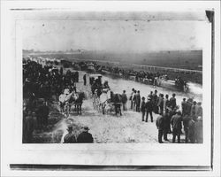 Early fair scene at Kenilworth Park, Petaluma, California, 1885