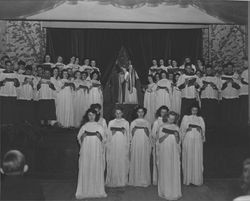 St. Vincent's Christmas pageant, Petaluma, California, about 1945