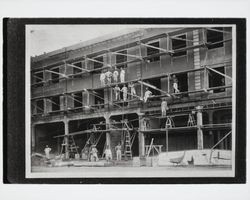 Cement building being erected in Santa Rosa