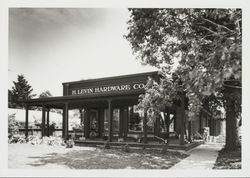 Exterior of H. Levin Hardware Company, Santa Rosa, California, 1979