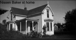 Nissen family home located at 629 Baker Street, Petaluma, California, about 1930