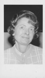 Petaluma Argus-Courier employee Kate De Roo, Petaluma, California, about 1960