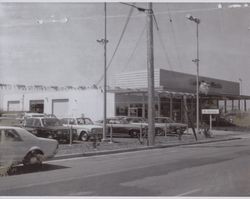 Hansel Mazda auto dealership, Corby Avenue, Santa Rosa, California, about 1975