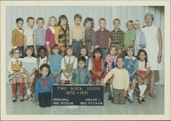 First graders at Two Rock Union School, Two Rock, California, 1970