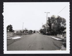 Looking north on Hardies Lane, Santa Rosa, California from a point south of Terry Road, Dec. 5, 1967