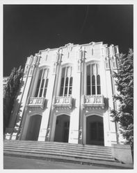 Main entrance of Santa Rosa High School, Santa Rosa, California, 1937