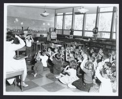 Kindergarten class at Village School, Santa Rosa, California, 1957