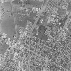 Aerial view of Santa Rosa from West Ninth Street north to Edwards Avenue