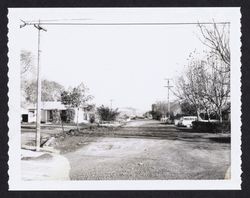 Looking east on Ditty Road from the corner at Russell Ave