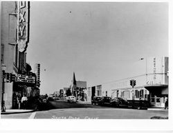 B Street looking north from Fifth Street